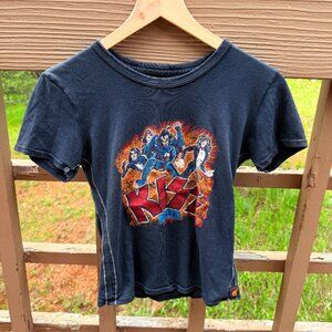 RARE Vintage Trunk Ltd. KISS Alive Cropped T-Shirt 2004 Preproduction